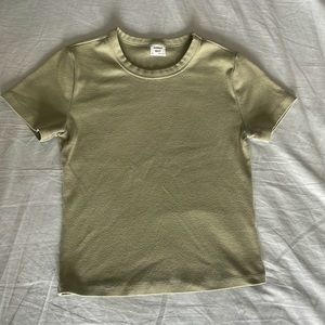 Aritzia Sunday Best light green cropped tee XS (with a bit of pilling)